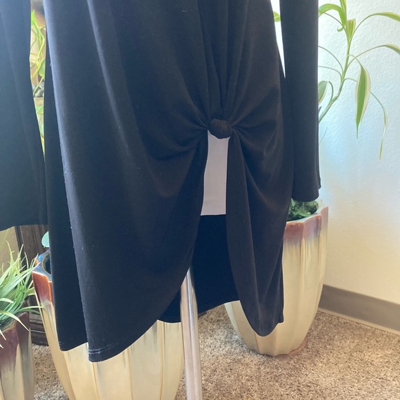 New Chico’s Black Polyester Long Sleeve Dress size 0 - Picture 4 of 13